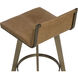 Arizona 35.75 inch Milliken Cognac Swivel Barstool